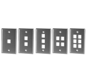 Leviton Stainless Steel Keystone Wallplates