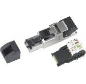 CAT6a Shielded Field Assembly RJ45 Connector for 24-26 AWG Solid/Stranded Cable