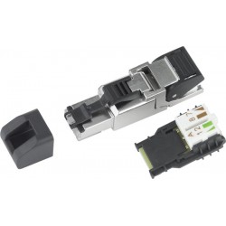 CAT6a Shielded Field Assembly RJ45 Connector for 24-26 AWG Solid/Stranded Cable