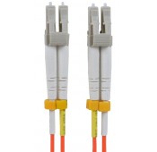 LC-LC Duplex Multimode Fiber Patch Cables, 50-Micron OM2