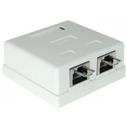 CAT6 Shielded Surface Mount Box with Lock
