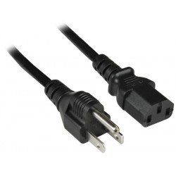 18 AWG Universal Power Cord, NEMA 5-15P to IEC 320 C13