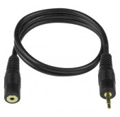 2.5mm Stereo Audio Extension Cable, Male to Female