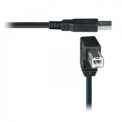 USB 2.0 Cable Lead A Connector to 90° Degree Angled Full Size B Connector 