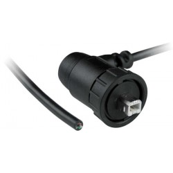 1-Meter Waterproof USB Type B Male Cable, Right Angle, with Quick Release Mating Style & One End Unterminated 1-Meter Waterproof USB Type B Male Cable, Right Angle, with Quick Release Mating Style & One End Unterminated