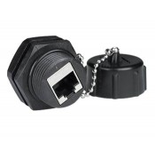 Waterproof CAT6 RJ45 Feed-Thru Coupler, Case Side