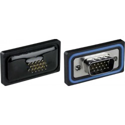 Waterproof Panel Mount High Density D-Sub HD15 VGA PCB Connectors