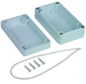 Weatherproof Enclosure, IP65, Polycarbonate, 4.53x2.56x1.57"