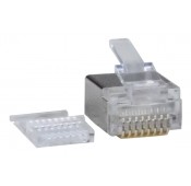 RJ45 Plug for 28AWG Flat Stranded Shielded CAT6 Cable