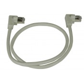 CAT6 Right Angle to Right Angle Shielded Patch Cords, 24AWG/26AWG