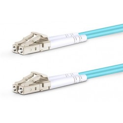 10-Gigabit LC-LC Duplex Multimode Fiber Optic Patch Cables, OM3 50-Micron