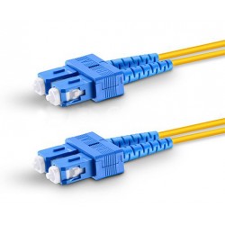 SC-SC Duplex Singlemode Fiber Patch Cables, 9-Micron