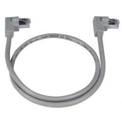 CAT5e Right Angle to Right Angle Shielded Patch Cord, 2Ft.