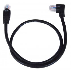 CAT5e Left Angle to Straight Patch Cords, Operating Temperature Range: 32 to 140°F (0 to 60°C)