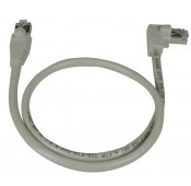 CAT6 Right Angle to Straight Shielded Patch Cords, Operating Temperature Range: 32 to 140°F (0 to 60°C)