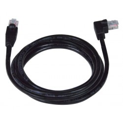 CAT5e Right Angle to Straight Patch Cords, Operating Temperature Range: 32 to 140°F (0 to 60°C)