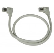 CAT6 Left Angle to Left Angle Shielded Patch Cords, 26AWG