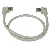 CAT6 Right Angle to Left Angle Shielded Patch Cords, Operating Temperature Range: 32 to 140°F (0 to 60℃)