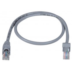 CAT5e Down Angle to Straight Patch Cords, Operating Temperature Range: 32 to 140°F (0 to 60°C)