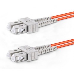 SC-SC Duplex Multimode Fiber Patch Cables, 62.5-Micron