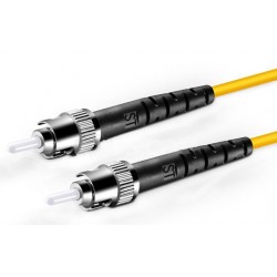 ST-ST Simplex Multimode Fiber Patch Cables, 50-Micron