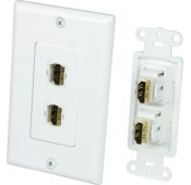 Dual HDMI Wall Plate