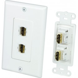 Dual HDMI Wall Plate