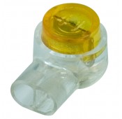 2-Wire Butt Splice Connector, 21-26 AWG Wires, Polycarbonate Shell