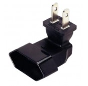 NEMA 1-15P to Europlug CEE 7/16 Down Angled Power Plug Adapter