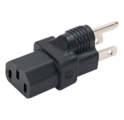 NEMA 5-15P to IEC 320 C13 Power Plug Adapter