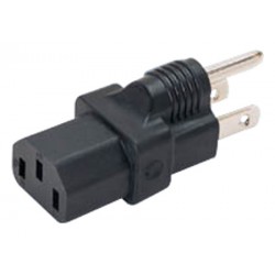 NEMA 5-15P to IEC 320 C13 Power Plug Adapter