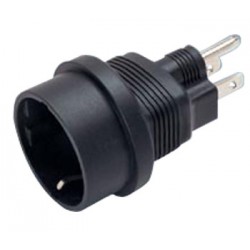 NEMA 5-15P to Schuko CEE 7/7 Power Plug Adapter