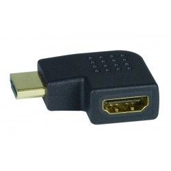 HDMI Type A Left Angle Adapter, Male to Female