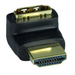 HDMI Type A Up Angle Adapter, Male to Female