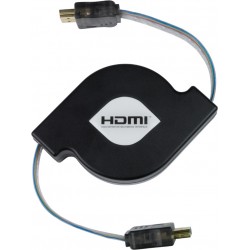 Retractable Flat HDMI Interface Cable, Male to Male