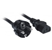 18 AWG European 3-Conductor Power Cord, Schuko CEE 7/7 to IEC 320 C13