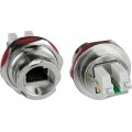 Case Side Metal Shielded Waterproof RJ45 Connector, with IDC termination block