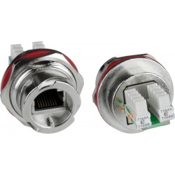 CAT5e Quick Release Case Side Metal Shielded Waterproof RJ45 Connector, with IDC termination block