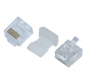 RJ45 Plug for 32AWG Ultra Super Flat Stranded Unshielded CAT5e/6 Cable