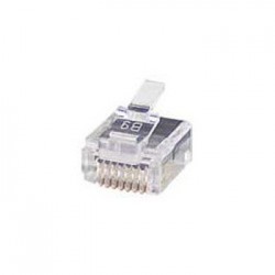 CAT5e/6 Super Flat Stranded Unshielded RJ45 Plug for 28-32 AWG Cable