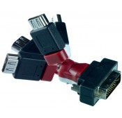 Flexible HDMI Female to DVI-I Male Adapter
