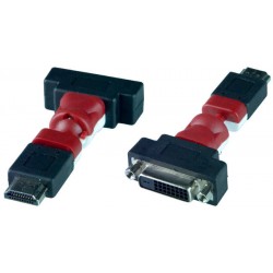 Flexible HDMI Male to DVI-I Female Adapter