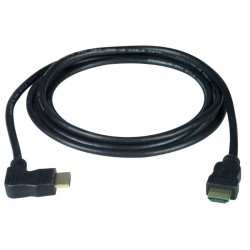 Left Angled HDMI Interface Cable, Male to Male, 30 AWG