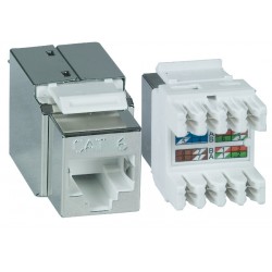 CAT6 Mini Horizontal Keystone Jack, Shielded