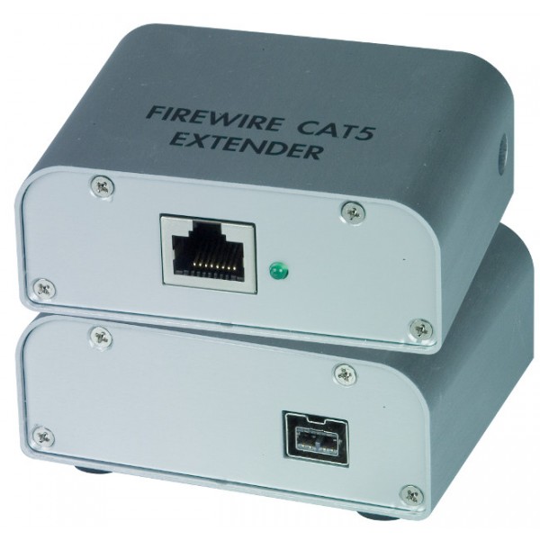IEEE 1394 FireWire Extender CAT5e RJ45 max cable length booster