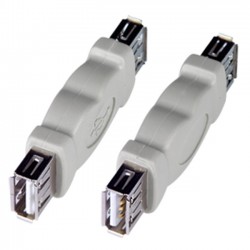 USB 2.0 Type A Gender Changer, Female to Female