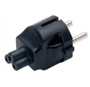 Schuko CEE 7/7 to IEC 320 C5 Power Plug Adapter