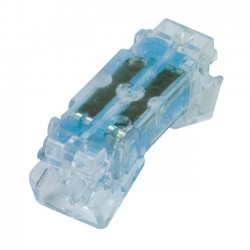 4-Wire Quick Snap Splice Connector, 21-26 AWG, Blue Grease