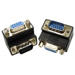 Up Angled VGA Adapter, Male to Female Up Angled VGA Adapter, Male to Female