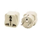 Universal Schuko CEE 7/7 Power Adapter for Europe